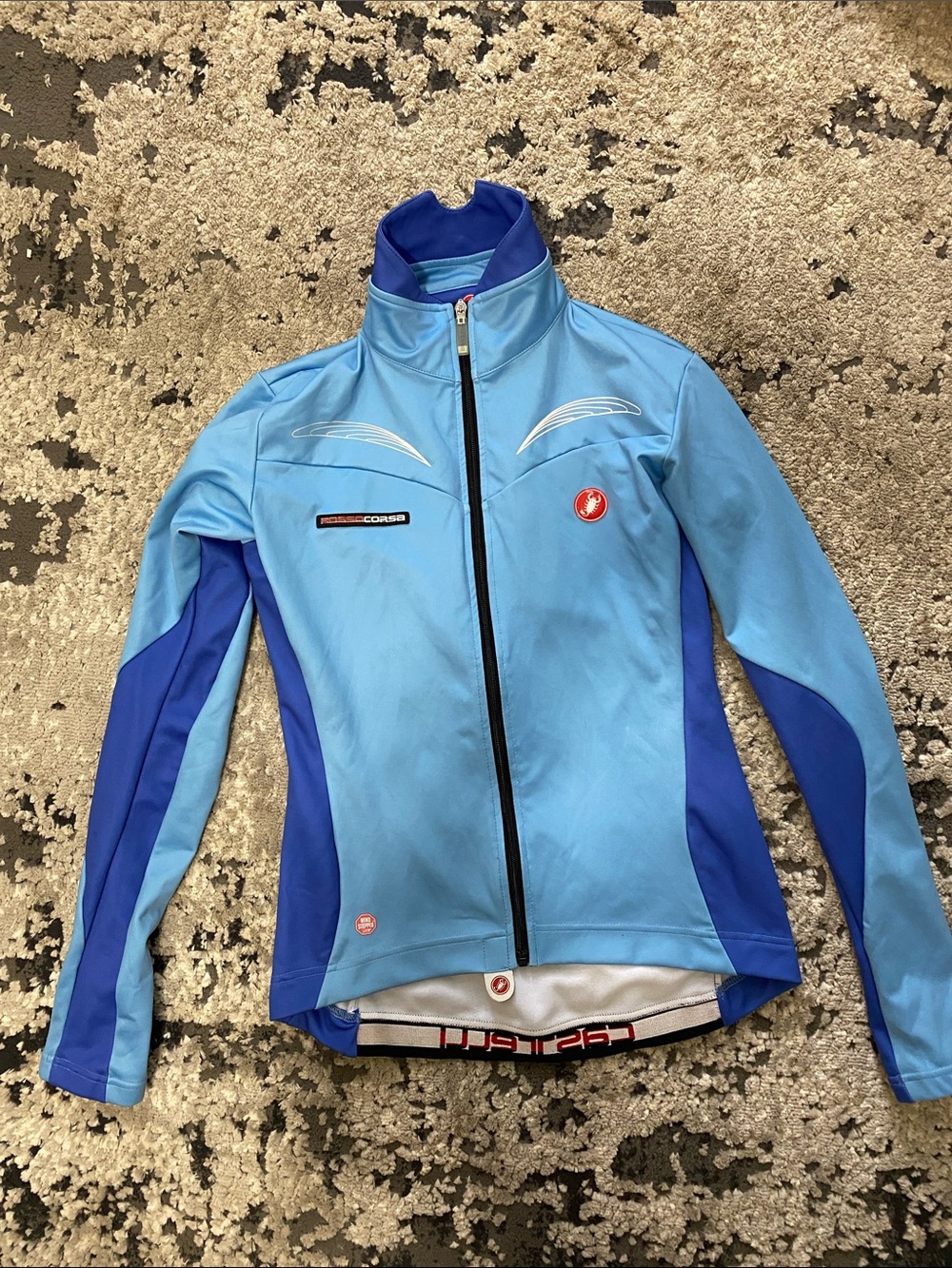 Castelli Rosso Corsa Women's Light Blue Performance Cycling Jacket